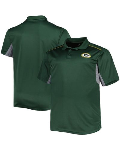 Profile Bay Packers Big And Tall Team Color Polo Shirt - Green