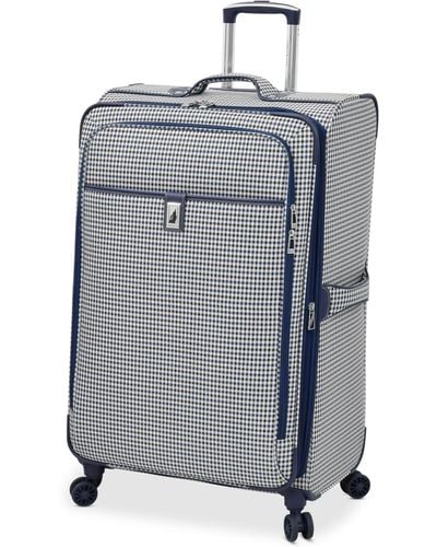 London Fog Oxford Hyperlite 29" Expandable Spinner Suitcase - Blue