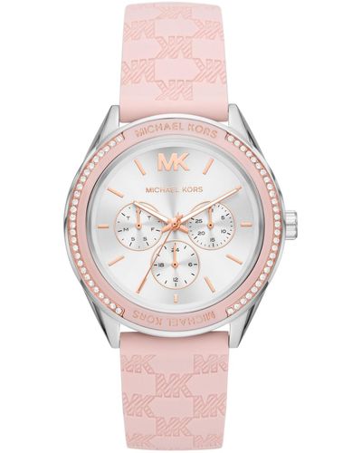Michael Kors Jessa Multifunction Silicone Watch 40mm - Pink