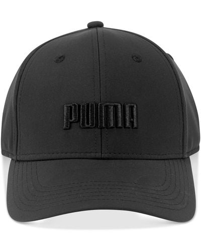 PUMA Evercat Gains Logo Embroidered Stretch-fit Cap - Black