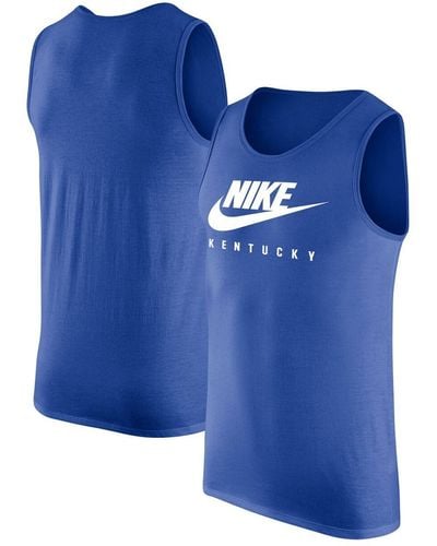 Nike Kentucky Wildcats Futura Performance Scoop Neck Tank Top - Blue