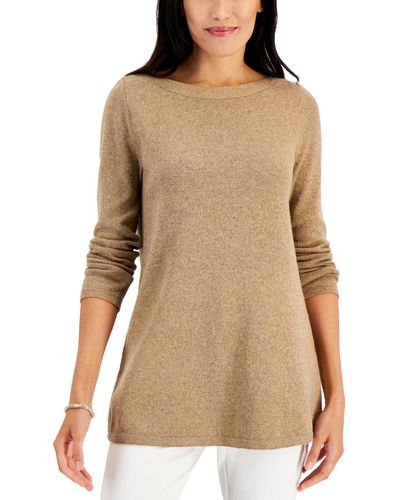 Karen Scott Tunic Sweater - Natural