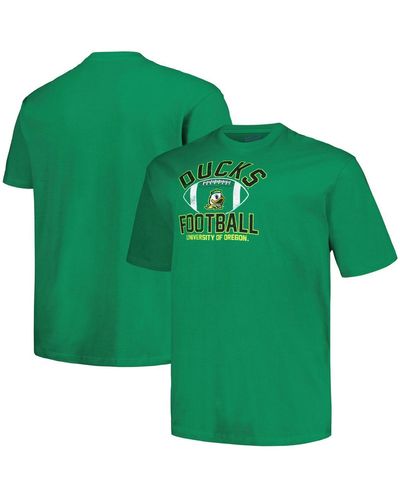 Champion Distressed Oregon Ducks Big And Tall Football Helmet T-shirt - Green