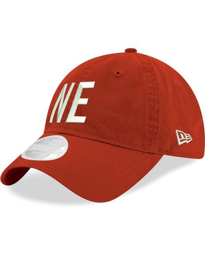 KTZ New England Patriots Hometown 9twenty Adjustable Hat - Red