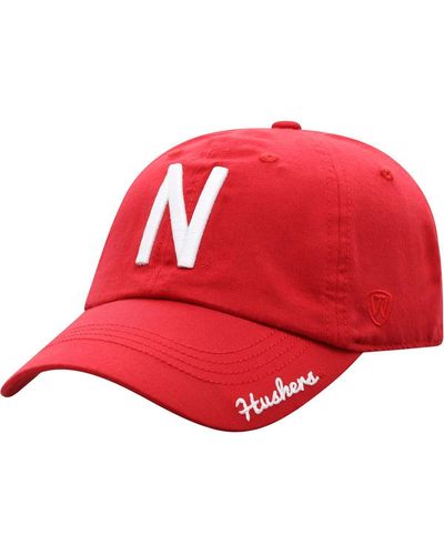 Top Of The World Nebraska Huskers Staple Adjustable Hat - Red