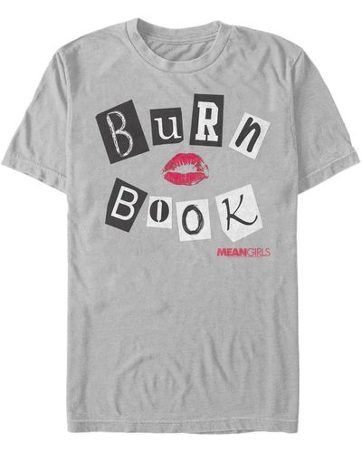 Fifth Sun Burn Book Cover Logo Short Sleeve T- Shirt - Metallic