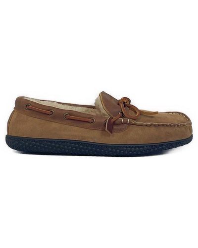 Quoddy Hearth Esq Slipper - Brown