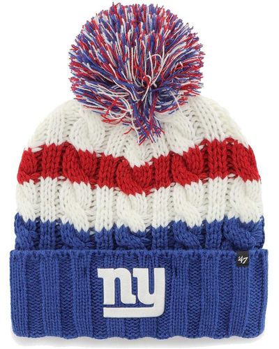 '47 New York Giants Ashfield Cuffed Knit Hat - Blue