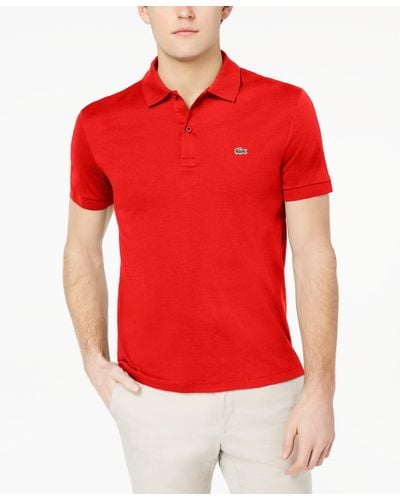 Lacoste Regular Fit Short Sleeve Polo - Red
