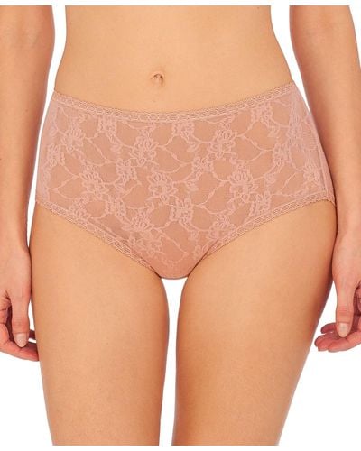 Natori Bliss Allure One Size Lace Full Brief Underwear 778303 - Orange
