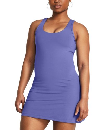 Under Armour Scoop-neck Built-in Shorts Motion Dress - Blue
