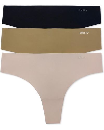 DKNY 3-pk. Litewear Cut Anywear Thong Underwear Dk5026bp3 - Multicolor