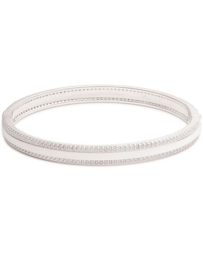 Ralph Lauren Lauren Cubic Zirconia Bangle Bracelet - White