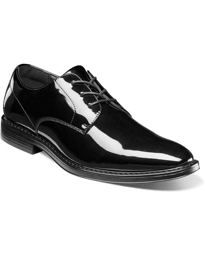 Nunn Bush Centro Formal Flex Plain Toe Oxford Shoes - Black