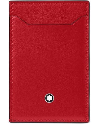Montblanc Meisterstuck 3 Pocket Card Holder - Red