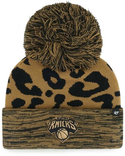'47 New York Knicks Rosette Cuffed Knit Hat - Green