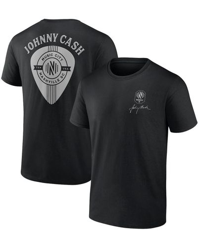 Fanatics Nashville Sc Johnny Cash Music City T-shirt - Black