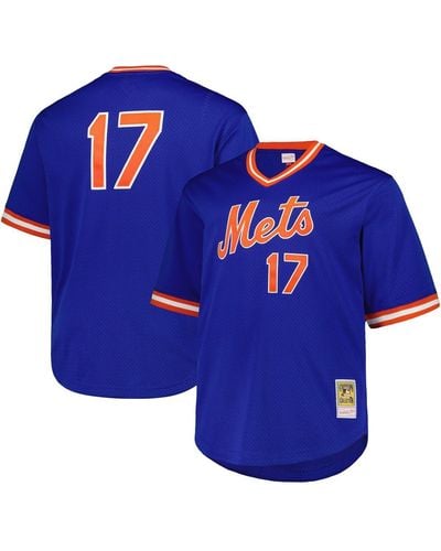 Mitchell & Ness Keith Hernandez New York Mets 1986 Cooperstown Collection Mesh Big And Tall Pullover Jersey - Blue