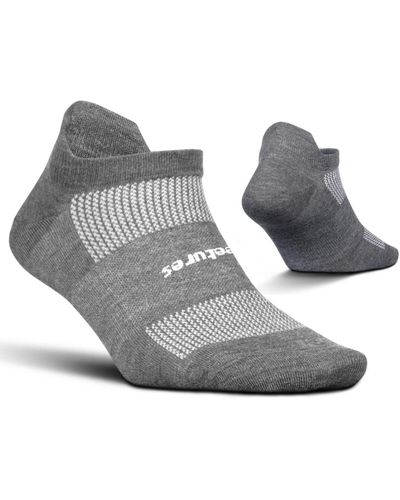 Feetures High Performance Ultra Light Ankle Sock - Gray
