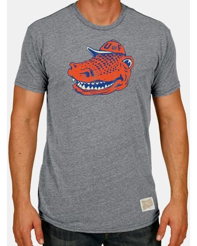 Retro Brand Florida Gators Retro Logo Tri-blend T-shirt - Gray