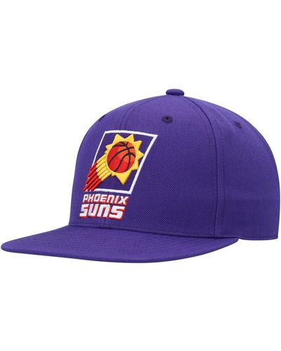 Mitchell & Ness Phoenix Suns Hardwood Classics Mvp Team Ground 2.0 Fitted Hat - Blue