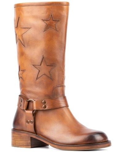 Vintage Foundry Mathilde Mid Calf Boots - Brown