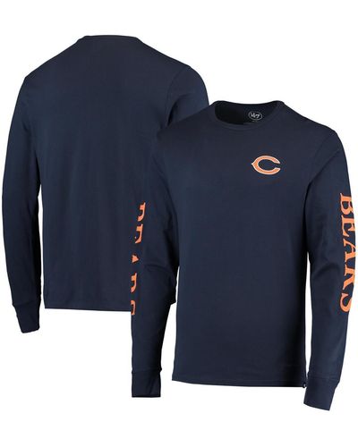 '47 Chicago Bears Franklin Long Sleeve T-shirt - Blue