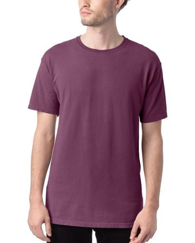 Hanes Garment Dyed Cotton T-shirt - Purple