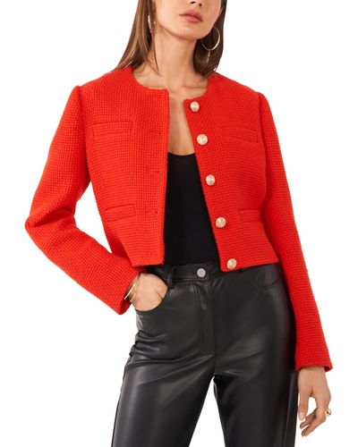 1.STATE Cropped Lady Jacket - Red