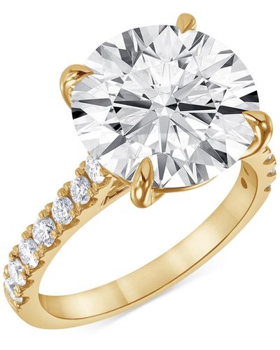 Badgley Mischka Certified Lab Grown Diamond Solitaire Plus Engagement Ring (7-1/2 Ct. T.w. - White