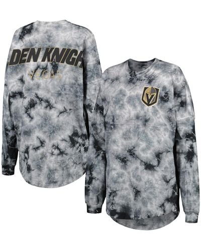 Fanatics Vegas Golden Knights Crystal-dye Long Sleeve T-shirt - Gray