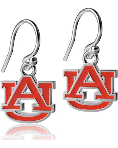 Dayna Designs Auburn Tigers Enamel Dangle Earrings - Red