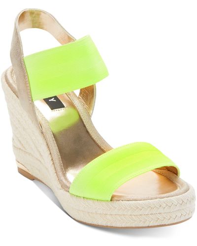 Dkny eari wedge sandals cheap