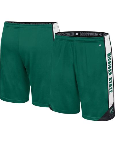 Colosseum Athletics Michigan State Spartans Haller Shorts - Green
