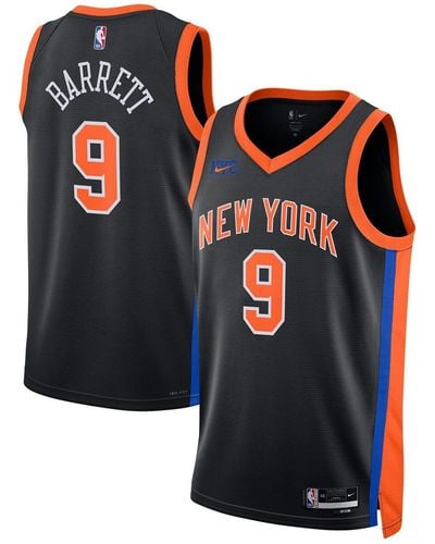 Nike And Rj Barrett New York Knicks 2022/23 City Edition Swingman Jersey - White