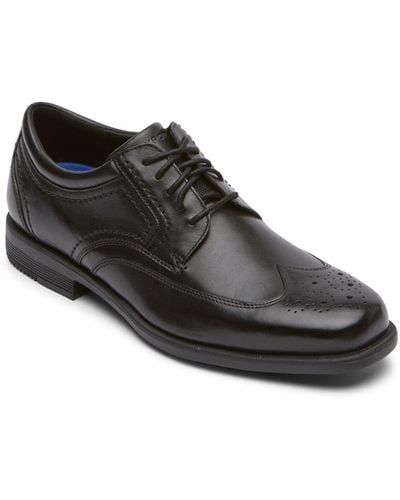 Rockport Isaac Wingtip Shoes - Black