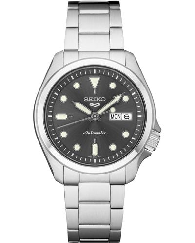 Seiko Automatic 5 Sports Stainless Steel Bracelet Watch 43mm - Gray