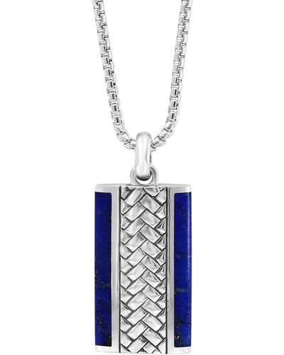 Effy Effy Lapis Lazuli Woven-look 22" Pendant Necklace - Blue