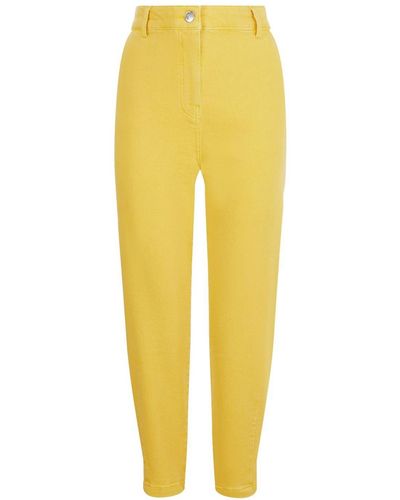 Nocturne High-waisted Mom Jeans - Yellow