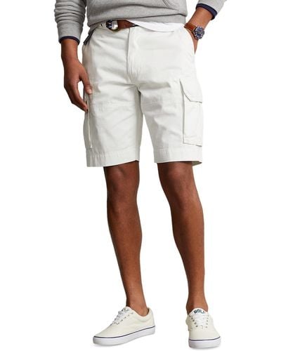 Polo Ralph Lauren 10-1/2-inch Relaxed Fit Twill Cargo Shorts - White