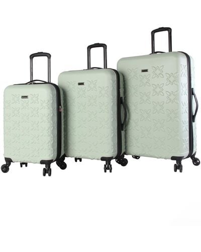 BCBGMAXAZRIA Eneration 3 Piece luggage Set - Green