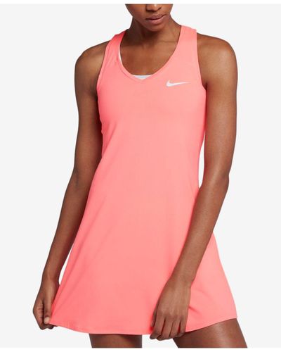Nike Court Racerback Pure Tennis Dress - Pink