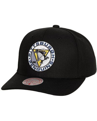 Mitchell & Ness Pittsburgh Penguins Team Ground Pro Adjustable Hat - Black