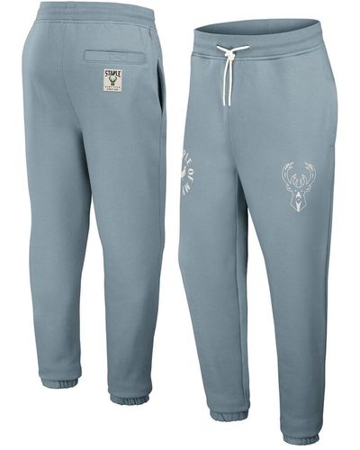 Staple Nba X Milwaukee Bucks Plush Sweatpants - Blue