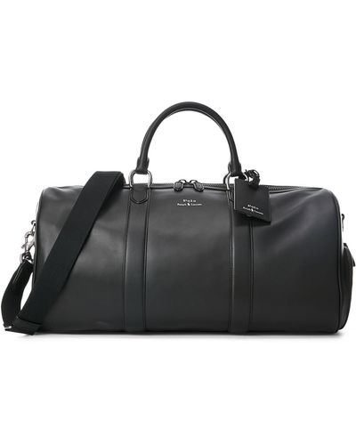 Polo Ralph Lauren Smooth Leather Duffel - Black