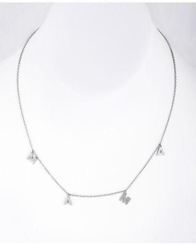 Adornia Mama Dangle Necklace - Metallic