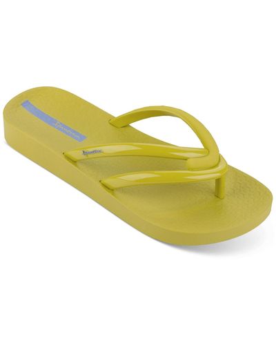 Ipanema X Shakira Comfy Fem Slip-on Flatform Sandals - Yellow