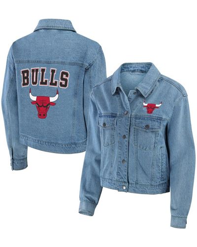 WEAR by Erin Andrews Chicago Bulls Full-snap Jacket - Blue