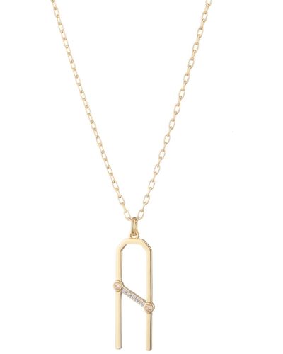 Bonheur Jewelry Ariella Letter A Necklace - Metallic