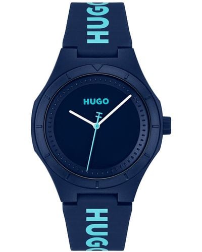 HUGO Lit For Him Quartz Watch 42mm - Blue